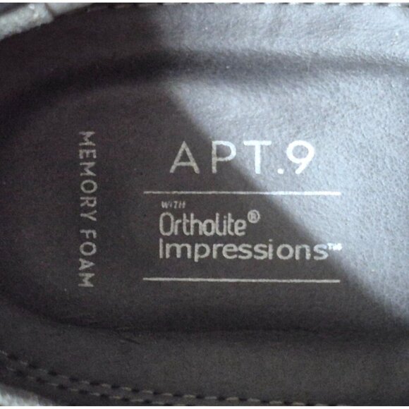 Apt. 9 Ortholite Impressions Black Buckle Dress 12M Memory Foam Shoes Loafers - Picture 11 of 12